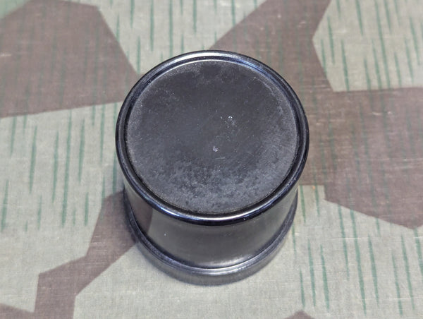 Round Black Bakelite Container
