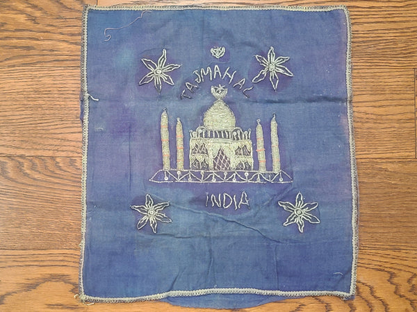 Taj Mahal India CBI Souvenir Fabric Set