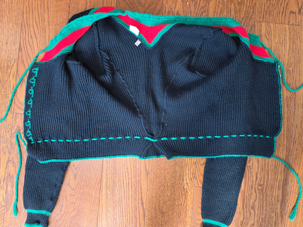 German Traditional Knit Cardigan Sweater (Same Style as BDM) Small/Medium