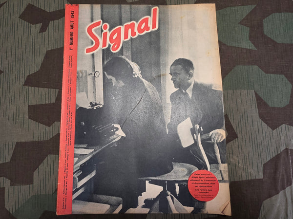 August 1943 Signal Magazine in French No1