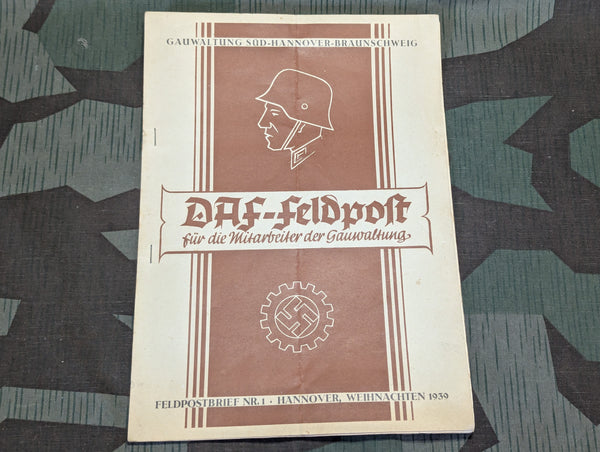 DAF-Feldpost Weihnachten 1939 Feldpostbrief No.1