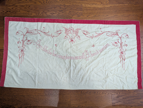German Religious Cloth (Herr, bleibe bei uns, denn es will Abend werden)