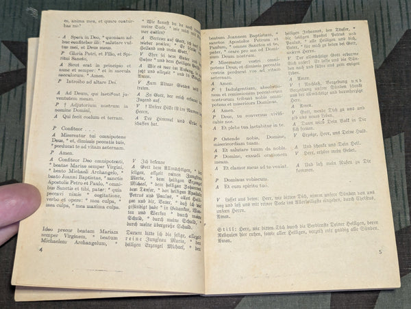 Gott Mit Uns German POW Catholic Prayer Book