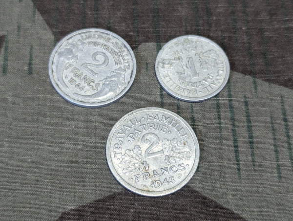 Lot of French Francs (3 Coins)