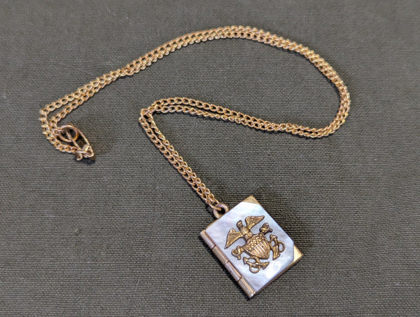 US Navy Officer's Sweetheart Locket Necklace