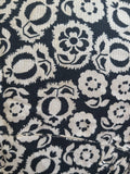 German Black and White Flower Print Dress <br> (B-34" W-26" H-32")
