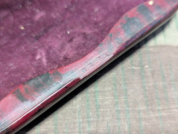 Red / Black Bakelite Glasses Case D.R.P.a.