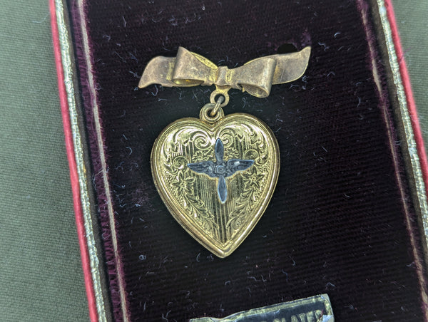 Army Air Corps Locket Pin in Box
