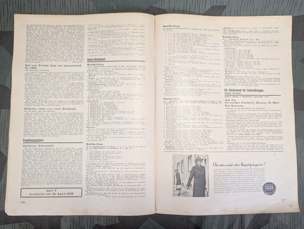 Canoe Sport Magazine 15 April 1939 Heft 8