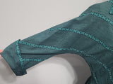 Teal Green Stripe Design Dress <br> (B-34" W-27")