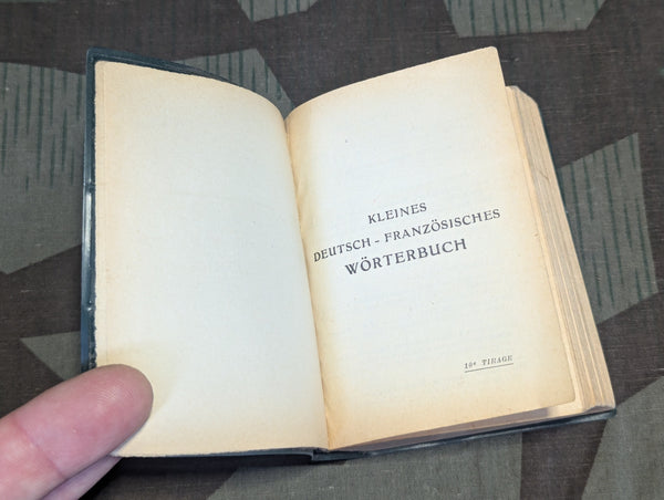 1943 French -German German - French Vinyl Cover Dictionary