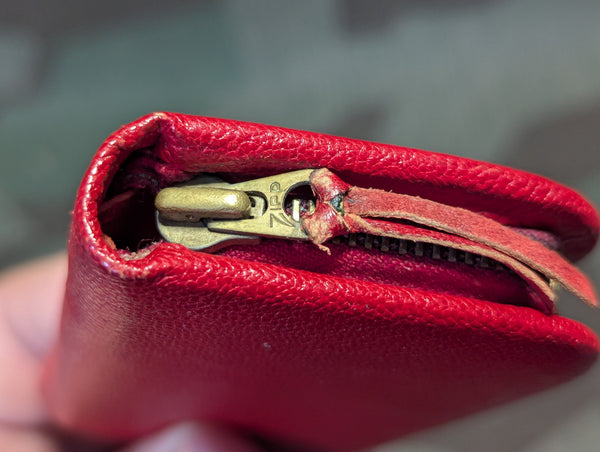 German Red Leather Pocket Hygiene Kit DRP