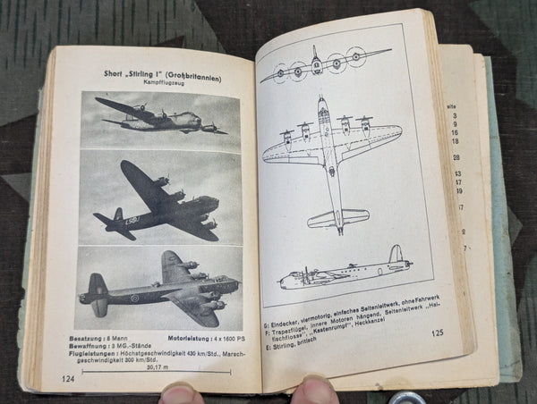 1943 Kriegsflugzeuge Aircraft Identification Book AS-IS