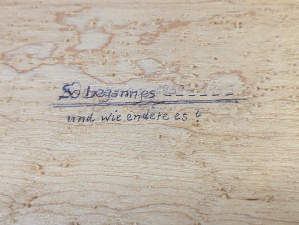 Empty Photo Album Soldatenzeit Hand Painted Wood Cover 9 Battr. Regt.257