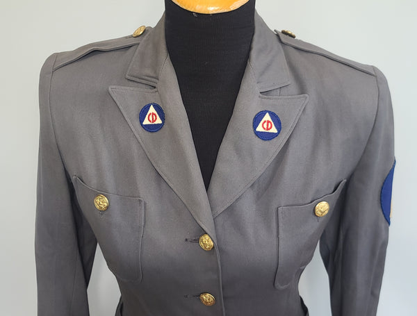 Women's Civil Defense Jacket & Skirt <br> (B-36" W-26" H-35")
