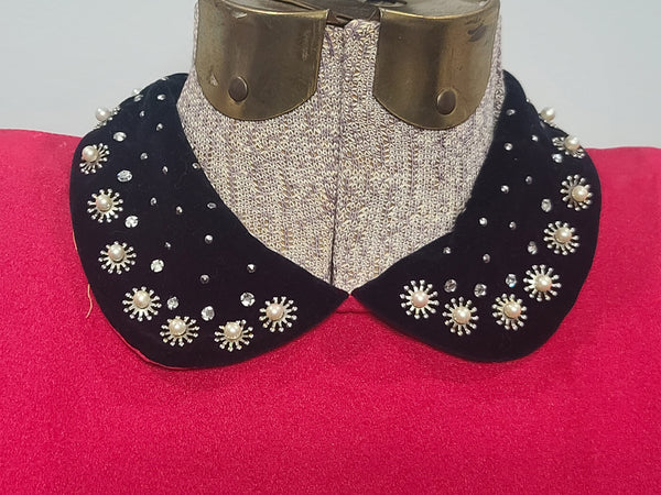 Bright Pink Dress with Velvet Collar <br> (B-37" W-27" H-41")