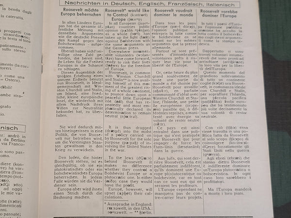 Paustians Lustige Sprachzeitschrift Funny Language Magazine Heft 23 15.8.1941