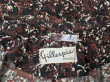 Black and Brown Print Dress and Short Sleeve Top <br> (B-38" W-30" H-36")