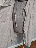 Army Nurse Seersucker Hospital Dress and Cap (Named) <br> (B-34" W-25" H-33")