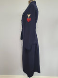 Navy WAVES Uniform Set: Jacket and Skirt <br> (B-34.5" W-24" H-33")