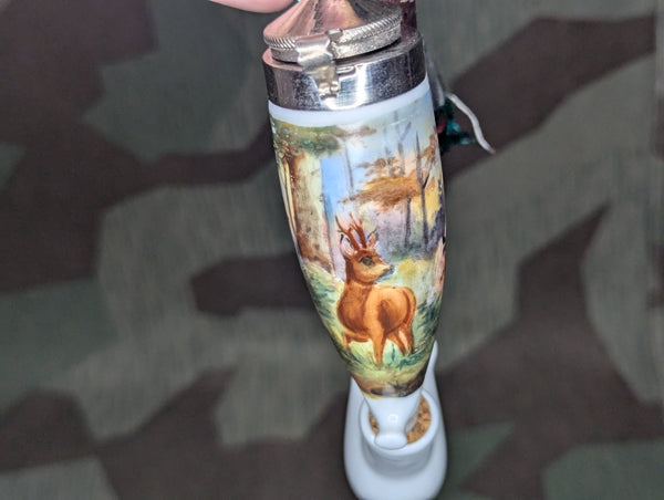 Hand Painted Deer Traditional German Pipe