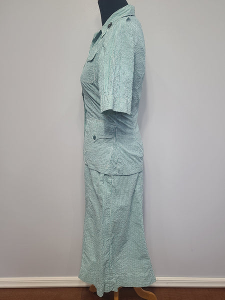 Marine Corps Seersucker Jacket & Skirt Set <br> (B-36" W-28" H-39")
