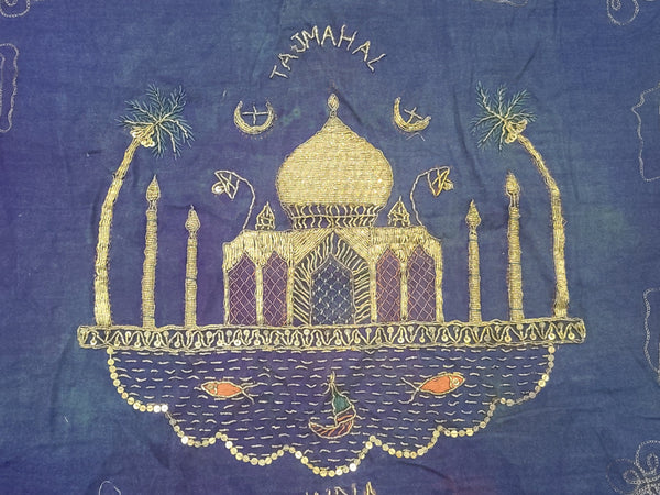 Taj Mahal India CBI Souvenir Fabric Set