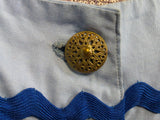 German Light Blue Dirndl and Apron <br> (B-34" W-25.5")