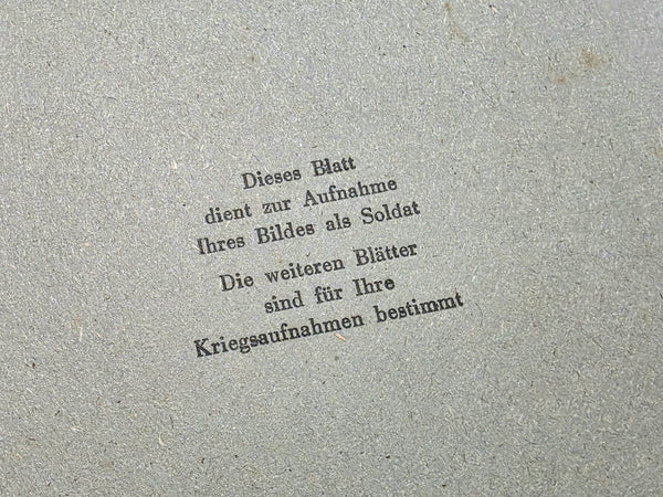 Kriegstagebuchblätter War Diary