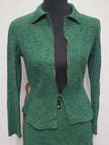 Green Knit Top and Skirt Set <br> (B-36" W-26" H-36")