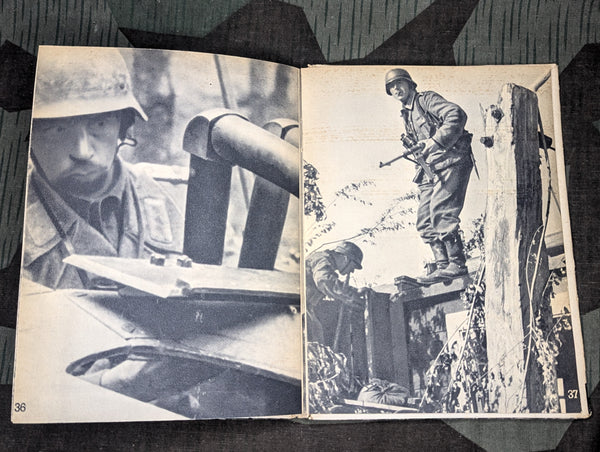 Soldatenantlitz in der Schlacht Candid Soldiers Photos Book