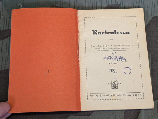 1943 Kartenlesen Map Reading Book