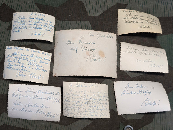 Lot of 8 Soldiers Photos Vati 1941/1942