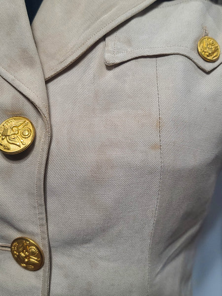Army Nurse Beige Jacket (as-is) <br> (34" Bust)