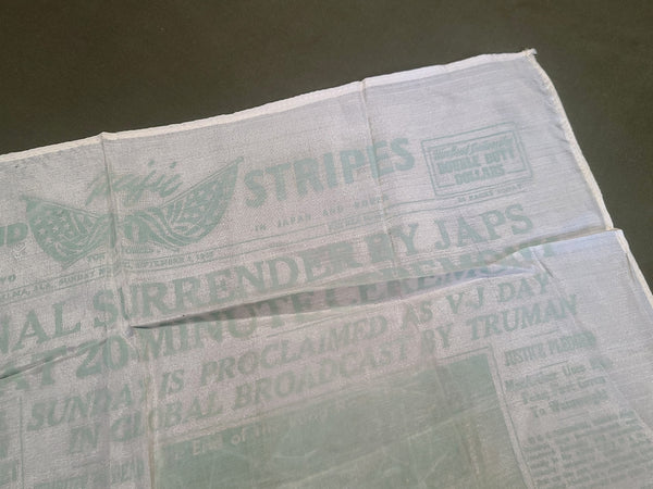 Stars and Stripes Silk Hankie V-J Day