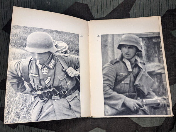 Soldatenantlitz in der Schlacht Candid Soldiers Photos Book