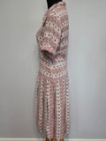 Pink Buddha Stained Glass Novelty Print Dress <br> (B-39" W-30" H-38")