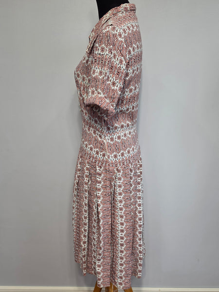 Pink Buddha Stained Glass Novelty Print Dress <br> (B-39" W-30" H-38")