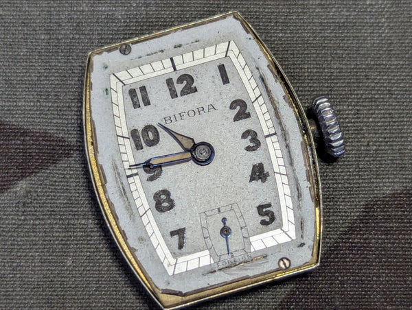 Bifora Men's Wristwatch 15 Jewels DRGM with Extra Band