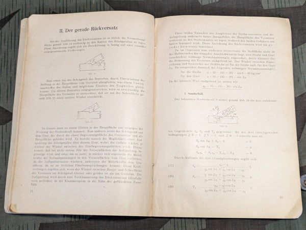 1944 "Und Noch Einmal Der Versatz" Book on Construction