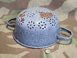 German Helmet Made into a Strainer