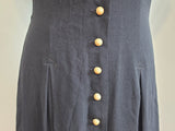 Black Dress with White Lace and Buttons <br> (B-36" W-29" H-35")