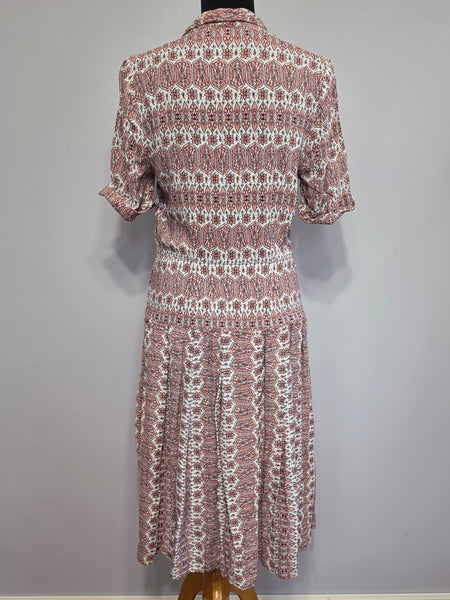 Pink Buddha Stained Glass Novelty Print Dress <br> (B-39" W-30" H-38")