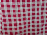Red and White Gingham Dress <br> (B-41" W-32" H-40")