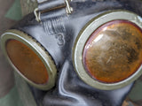 M38 Gas Mask in Late War Can with Lenses, Cloth, and Retainer