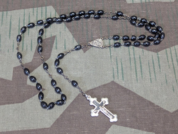 German Rosary in Black