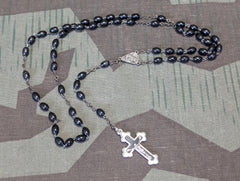 German Rosary in Black