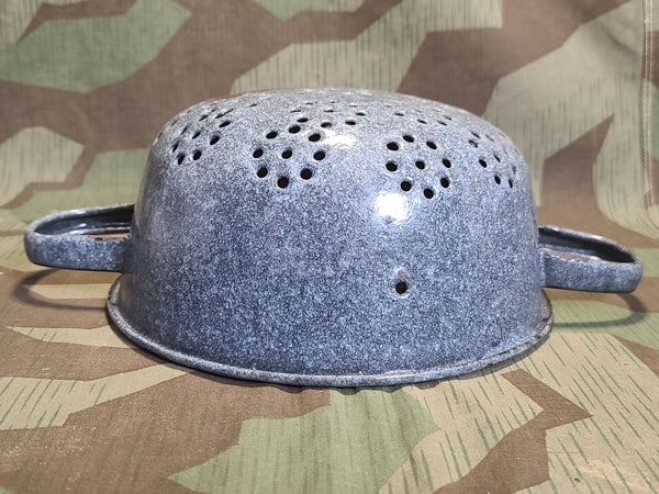 German Helmet Made into a Strainer
