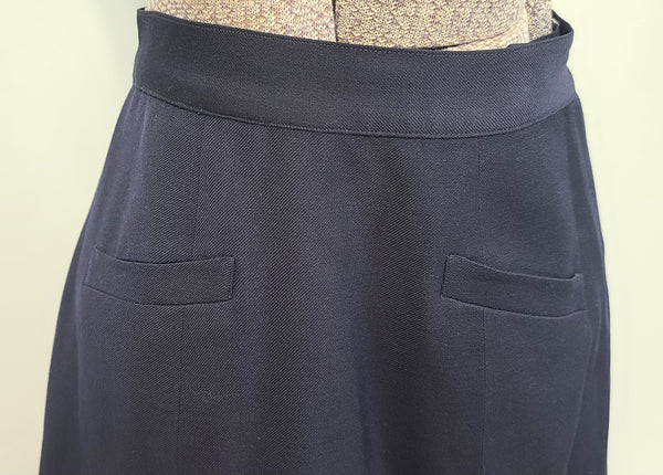 Navy WAVES Uniform Set: Jacket and Skirt <br> (B-34.5" W-24" H-33")