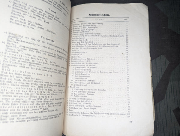 Unterrichts Themen Training for NCO's and Squad Leaders 1942